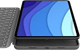 Logitech Combo Touch iPad Pro 11-inch Keyboard Case UK Backlit Trackpad Grey view 4