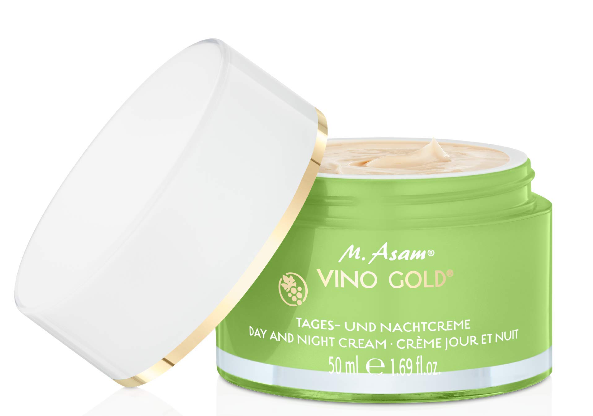 M. Asam Vino Gold Day & Night Cream (50ml) – two in one face cream targets fine lines & wrinkles, anti-aging face moisturizer with antioxidant complex for 24h hydration, facial care
