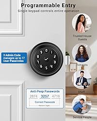 WREO Keypad Smart Door Knob Lock, Keyless Entry
