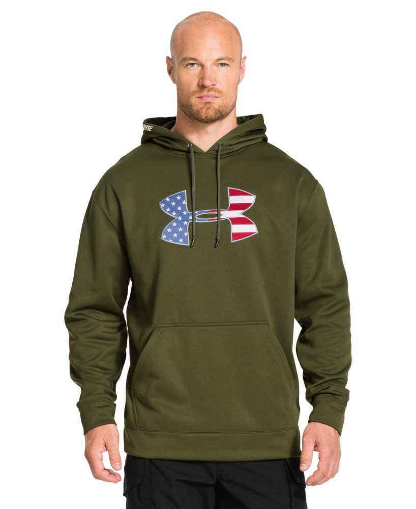 Under Armour Men's Big Flag Logo Tackle Twill Fleece Hoodie