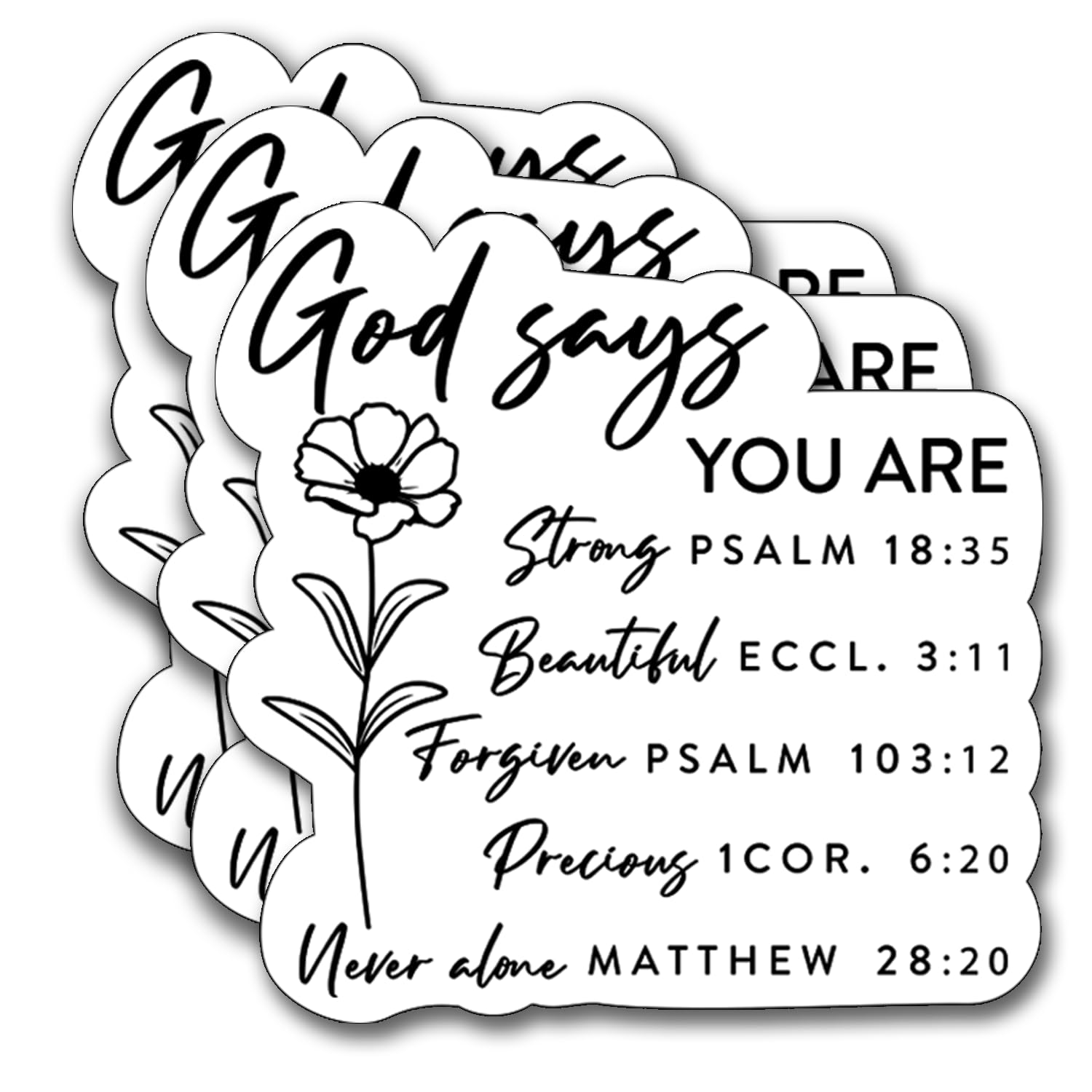 Photo 1 of (3Pcs) God Says You are Sticker, Christian Gifts Decorate Books Laptop Phone, Water Bottles Kindles Stickers, Tumbler Sticker Waterproof Vinyl Decorate 3" Inch