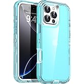 AICase for iPhone 16 Pro Max Case Clear 3 in 1 Heavy Duty Drop Protection Full Body Rugged Shockproof/Dust Proof 3-Layer Military Protective Tough Durable Cover for iPhone 16 Pro Max 6.9"_4
