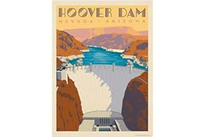 RETRO PLANET.COM Hoover Dam Nevada Arizona Decal Peel and Stick