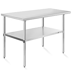 KUTLER Stainless Steel Table 24 x 48 Inches, NSF
