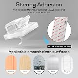 KGROTE 60Pcs Outdoor Light Hooks Adhesive Fairy Clips Small Clear view 4