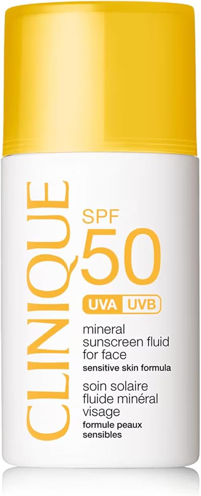 Clinique SPF 50 Mineral Sunscreen Fluid Face Sensitive Skin Lightweight