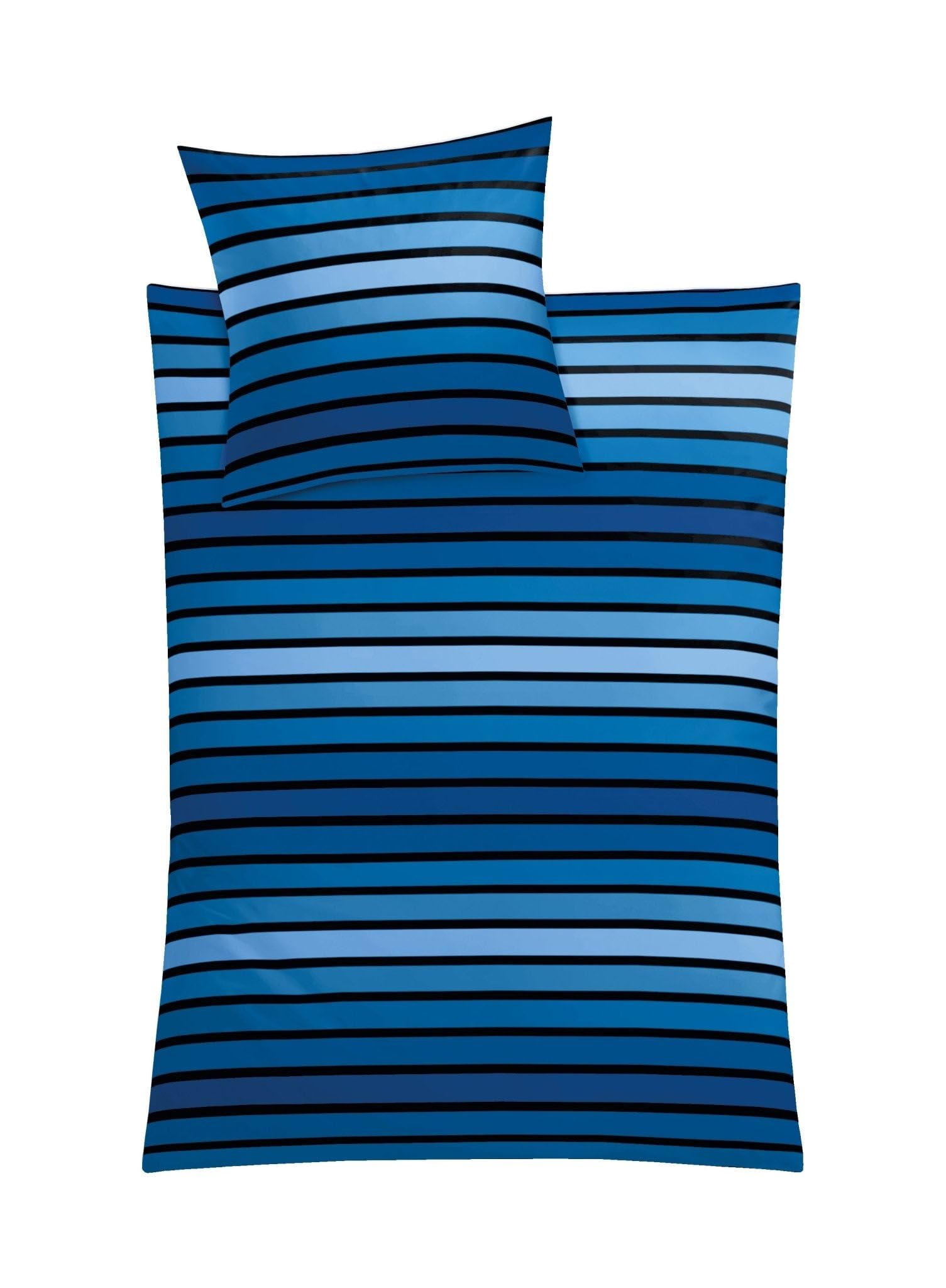 Kleine Wolke 6051798952 Naples 2-Piece Bed Sheet Set 135 x 200 cm and 80 x 80 cm Royal Blue