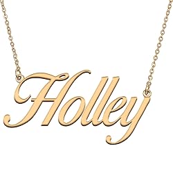 HUAN XUN Customized Custom Simple Any Name Necklace
