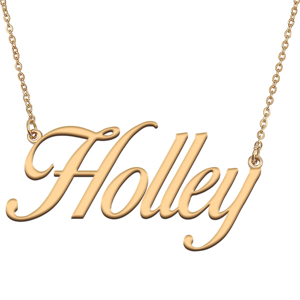HUAN XUN Customized Custom Simple Any Name Necklace