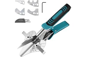 O’Shine Ratchet Miter Shear Expert for Angular Cutting Molding Crafting Wood, Quarter Round Cutting Tool, 45-135 Degree Multi