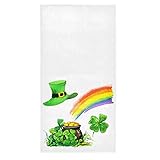 Shamrock Clovers Leaf Hand Towels 16x30 in