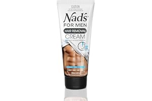 Nad's For Men Hair Removal Cream, Painless Hair Removal For Men, Soothing Depilatory Cream For Unwanted Coarse Male Body Hair, 6.8 Fl Oz