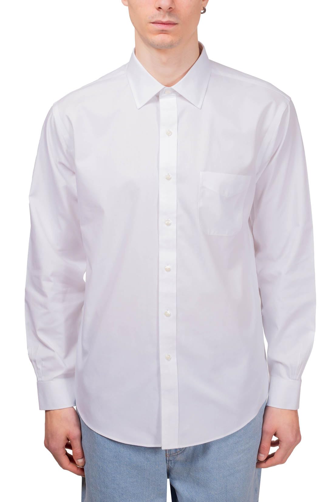 Brooks Brothers Men’s Non-Iron Ainsley Pinpoint Regular Dress Shirt, Solid White