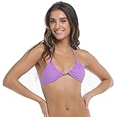 Body Glove Women's Smoothies DITA Solid Slider Triangle Bikini Top
