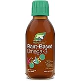 Nature's Way NutraVege Kids Omega-3 Supplement, Plant-Based, Vegetarian, Vegan-friendly, 500 mg of EPA + DHA, 500 IU Vegan Vi