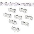 SUNTRADE 8 Pairs Reusable Bicycle Missing Link for 6, 7, 8, 9, 10,11,12 Speed Chain (10 Speed)