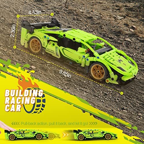 YMGN STEM Building Toys for 612 Year Old Boys, Racing Car Building