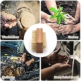 WHAPELQ 4 Pcs Double Sided Wooden Nail Brushes - 2 Kinds, Easy Use view 7