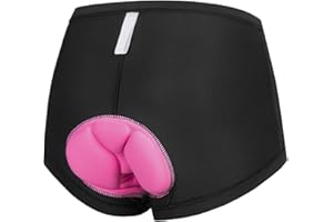 qualidyne Women's Cycling Underwear 4D Padded Gel Bike Bicycle Shorts Mountain Undershorts Riding Briefs