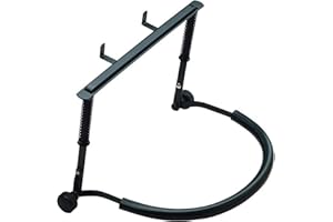 K&M Konig & Meyer 16415.000.55 Harmonica Holder | Industry Standard | Hands Free Harp Neck Brace | Sturdy Adjustable Frame | Professional Grade for all Musicians | German Made | Black