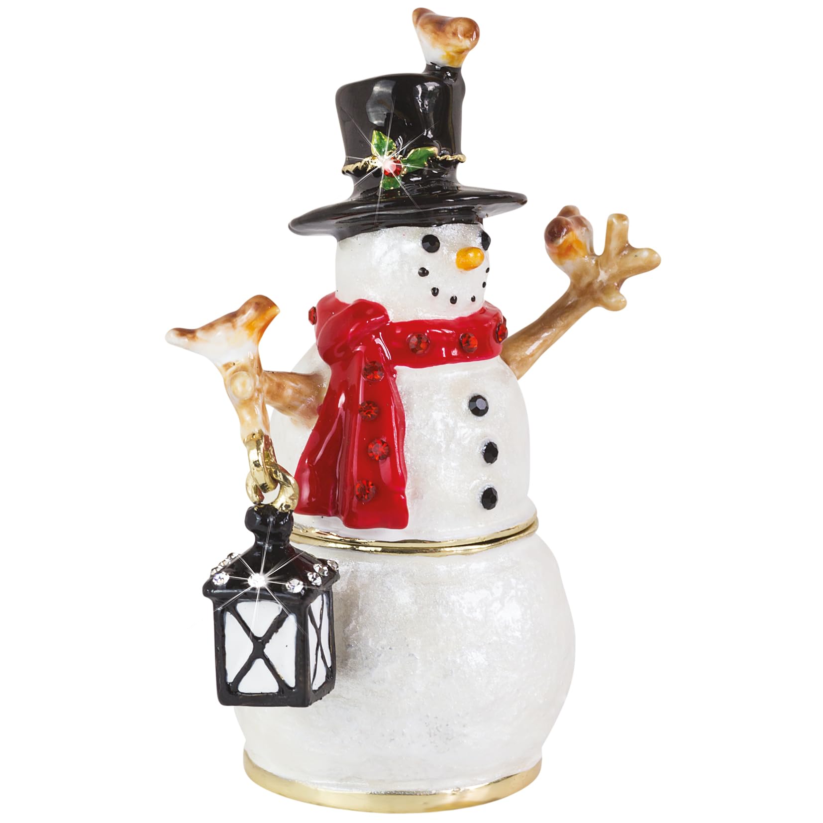 Craycombe Trinkets 6083 Snowman & Robins Trinket Box