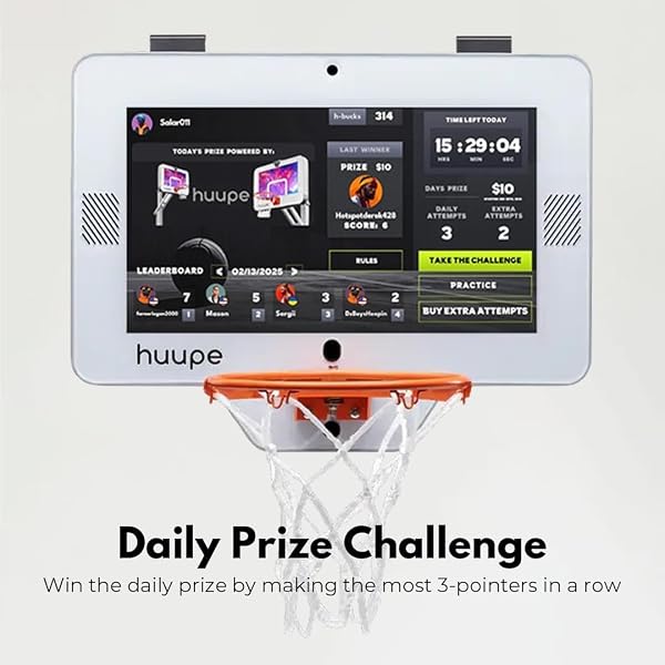 HUUPE MINI – THE WORLD’S FIRST SMART MINI BASKETBALL HOOP GAME CONSOLE – THE ULTIMATE GIFT FOR FAMILIES FOR INDOOR GAMEPLAY AND INTERACTIVE FUN