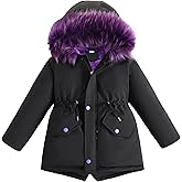 DOCOLL Girl Winter Coat Winter Long Jacket Waterproof Parka Snow Outwear Kids Clothes