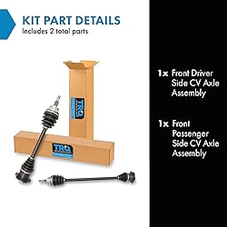 TRQ Front Driver and Passenger CV Axle Shaft