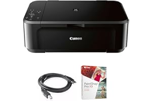 Canon Pixma MG3620 Wireless All-in-One Photo Inkjet Multifunction Printer (0515C002) Bundle with High Speed 6-Foot USB Printer Cable and Corel Paintshop Pro (Digital Download)