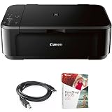 Canon Pixma MG3620 Wireless All-in-One Photo Inkjet Multifunction Printer (0515C002) Bundle with High Speed 6-Foot USB Printer Cable and Corel Paintshop Pro (Digital Download)