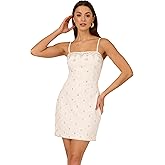 Adrianna Papell Womens Beaded Sleeveless Dress