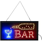 LED Neon Light Open Sign With Animation On/off and Power On/Off two Switchs for Business (Bar Sign L02)