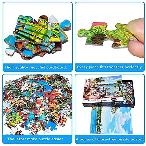 1000 Piece Puzzles for Adults,HUADADA Jigsaw Puzzles 1000 Pieces