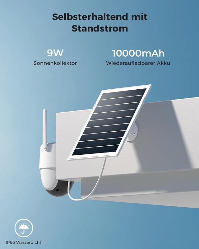 24/7 Aufnahme AOV 4G LTE Überwachungskamera mit SIM Karte Aussen