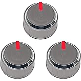 Bghdas 66047/66048 Set of 3 Control knobs for Weber Genesis II E/SE Series | 66047/66048 Control knobs for Weber Genesis II E/SE Series，Model Years 2017 and Newer，Main Burner Knob