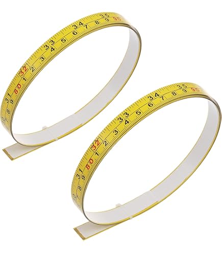 Lot De 10 Rubans Adhésifs De Mesure 50 Cm - Graduations Métriques, PVC Transparent - Pour établi, Scie, Machine à Coudre - Collant étanche - 4