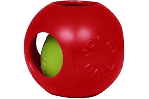 Jolly Pets Teaser Ball Dog Toy, Large/8 Inches, Red