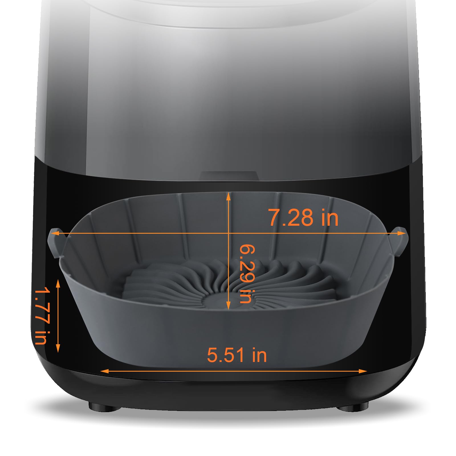 Air Fryer Silicone Liners for Most 1-2 Qt Mini Air Fryer, 3 Pack Square Small Air Fryer Liners Silicone Reusable Airfryer Liners Accessories for COSORI, Ninja, CHEFMAN