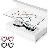 Kwkppz Permanent Bracelet Kit – 4 Pcs Locking Heart Clasp DIY Bracelet Set for Couples, Friendship, and Family – Unique Gift for Anniversary, Valentine's Day, Birthday – His & Hers Matching Jewelry