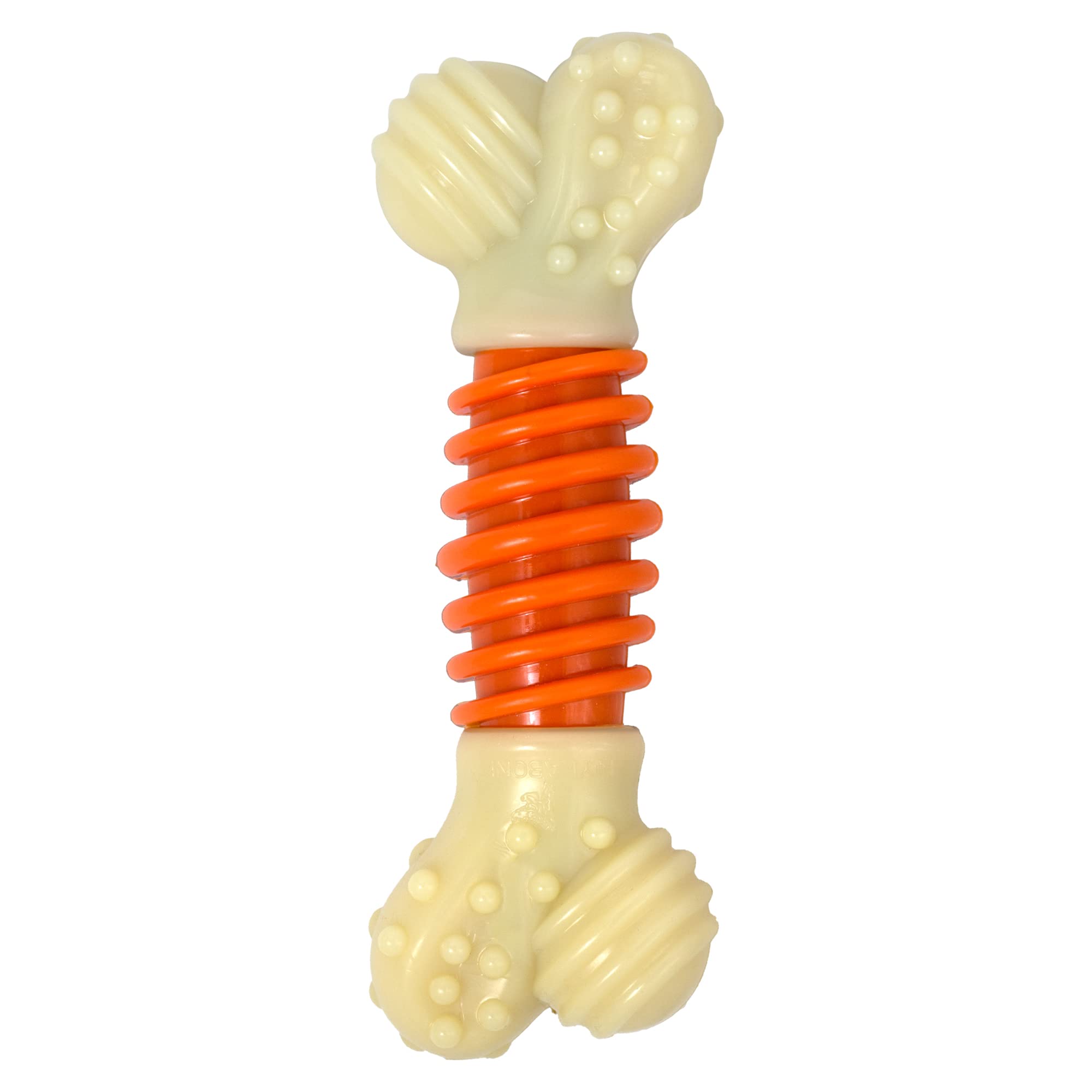 Nylabone Extreme Tough Pro Action Dog Chew Toy, Cleans Teeth, Bacon Flavour, Medium, for Dogs Up to 16 kg