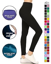 Leggings Depot Women's 3" Waistband Yoga High