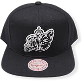 Mitchell &amp; Ness Snapback: Seattle Supersonics Wool B/W Hardwood Classics Black