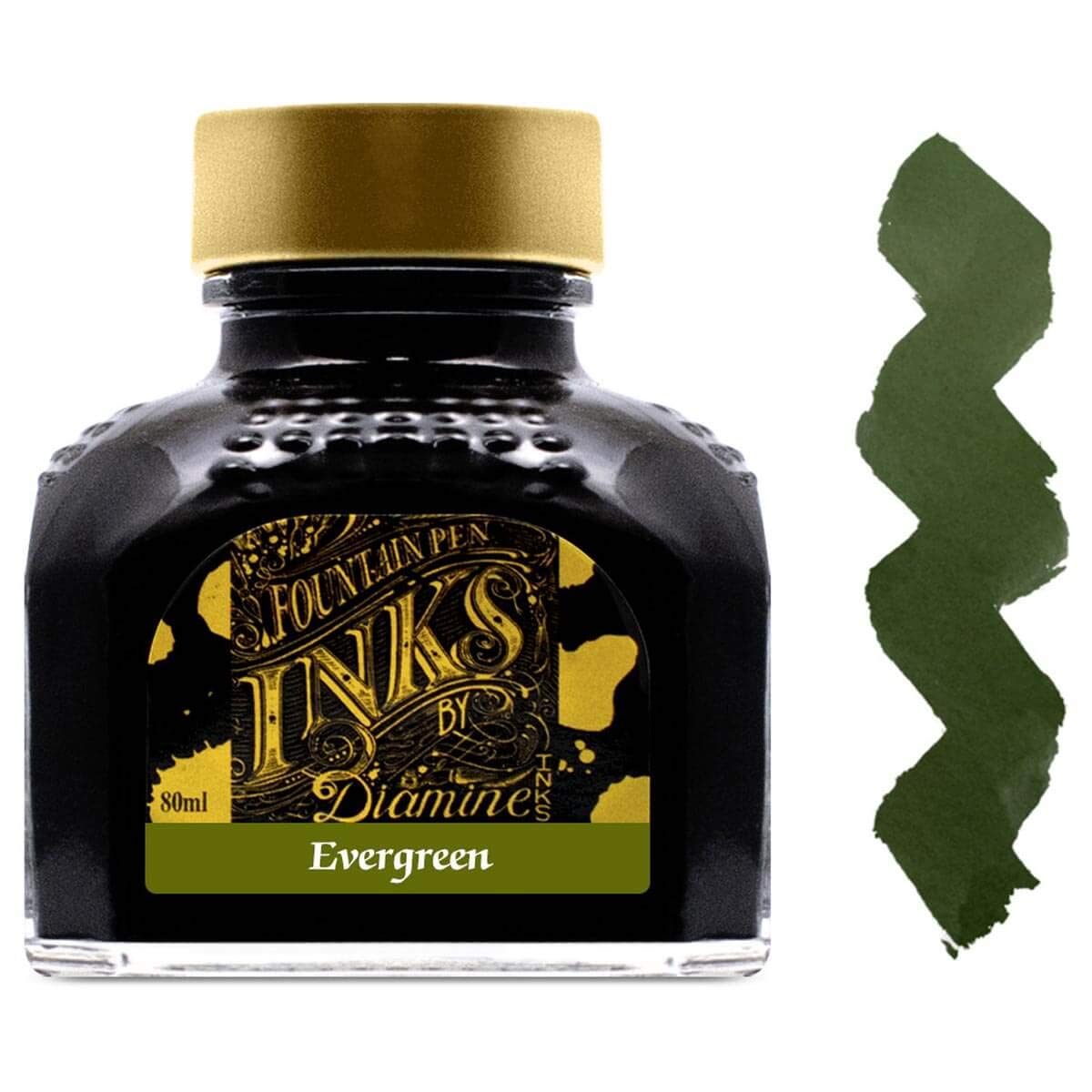 Diamine 80ml Evergreen fountain pen ink bottle โ image 1