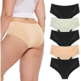 ToVii Super Leakproof Period Underwear for Women Heavy Flow - Seamless Bikini Period Panties 5-Pack