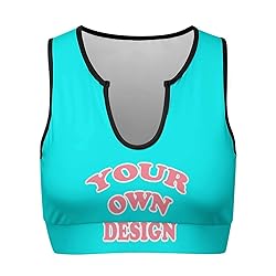 Custom Bras for Women Personalized Crop Tops with