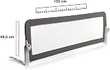 ebebek baby plus Extra Wide Toddler Bed Rail 150x48.5x35 cm Grey/White view 8