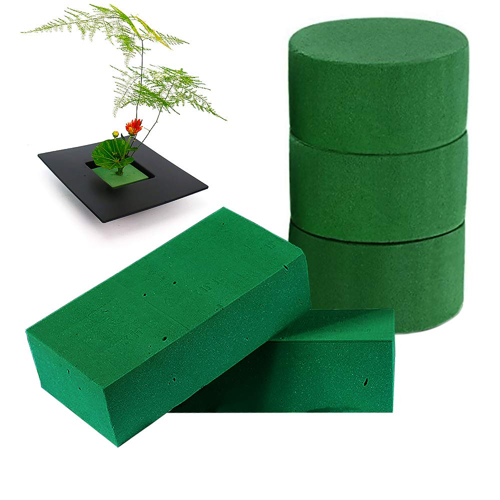 Flower Arrangement Kit, 5PCS Floral Foam Brick Wet & Dried Brick Sponge Block Florist Styrofoam Blocks for Floral Crafts, Wedding Decoration, Table Ornament, Florist Supplies