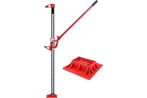 60 Inch Farm Jack with Support Base, 7000 lbs Capacity Heavy Duty High Lift Jack, Steel Ratcheting Off Road Utility Jack for 