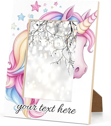 Amazon.com - Needzo Unicorn Picture Frame, Decorative Resin