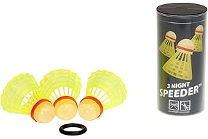 Speedminton Night 3Pk Speeder Tube Birdies for Outdoor Games Speed ​​Badminton/Crossminton